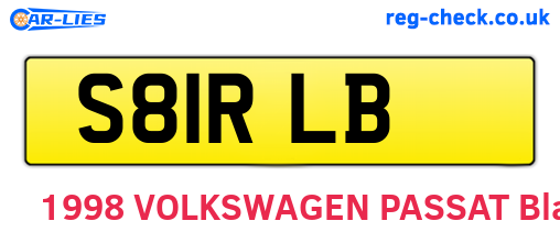 S81RLB are the vehicle registration plates.