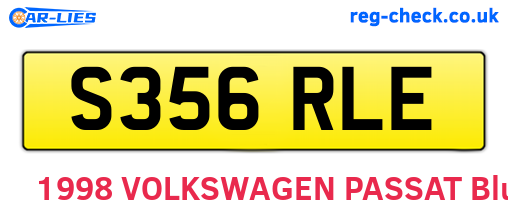 S356RLE are the vehicle registration plates.