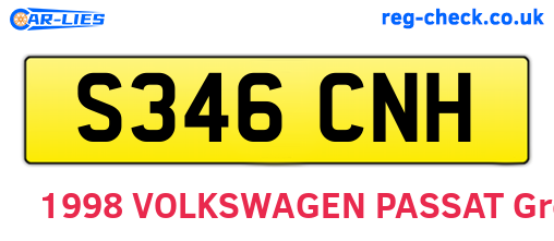 S346CNH are the vehicle registration plates.
