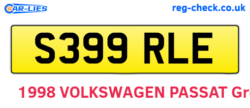 S399RLE are the vehicle registration plates.