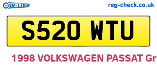 S520WTU are the vehicle registration plates.