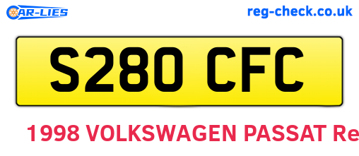 S280CFC are the vehicle registration plates.