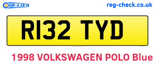 R132TYD are the vehicle registration plates.