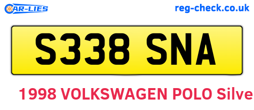 S338SNA are the vehicle registration plates.