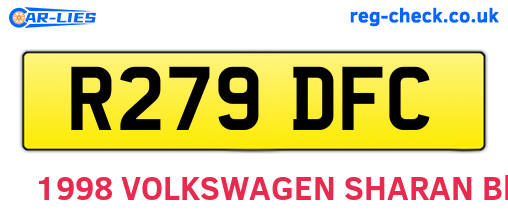 R279DFC are the vehicle registration plates.