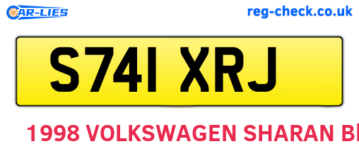 S741XRJ are the vehicle registration plates.