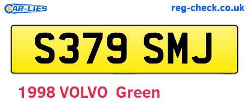 S379SMJ are the vehicle registration plates.
