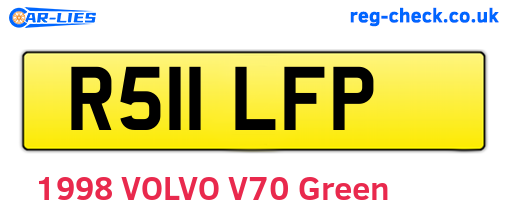 R511LFP are the vehicle registration plates.
