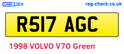 R517AGC are the vehicle registration plates.