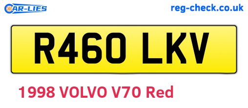 R460LKV are the vehicle registration plates.