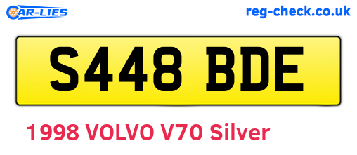 S448BDE are the vehicle registration plates.