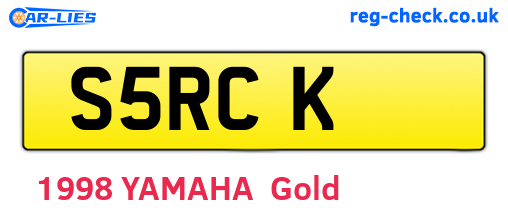 S5RCK are the vehicle registration plates.