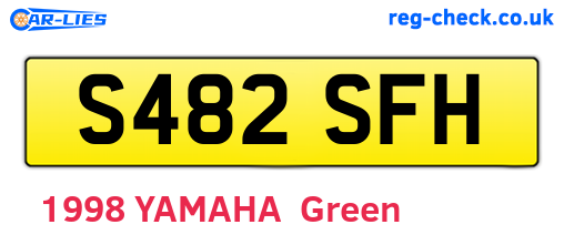 S482SFH are the vehicle registration plates.