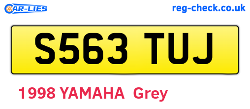 S563TUJ are the vehicle registration plates.