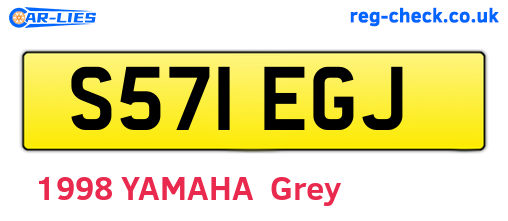 S571EGJ are the vehicle registration plates.
