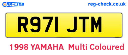 R971JTM are the vehicle registration plates.