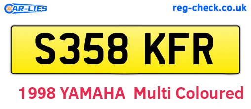 S358KFR are the vehicle registration plates.