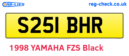 S251BHR are the vehicle registration plates.