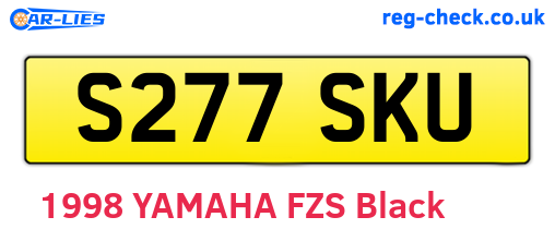 S277SKU are the vehicle registration plates.