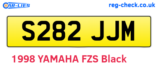 S282JJM are the vehicle registration plates.