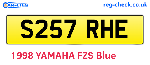 S257RHE are the vehicle registration plates.