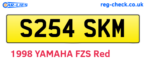S254SKM are the vehicle registration plates.
