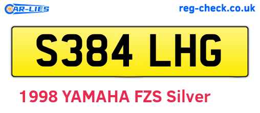 S384LHG are the vehicle registration plates.