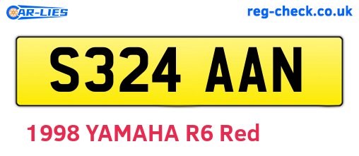 S324AAN are the vehicle registration plates.