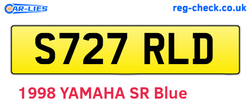S727RLD are the vehicle registration plates.
