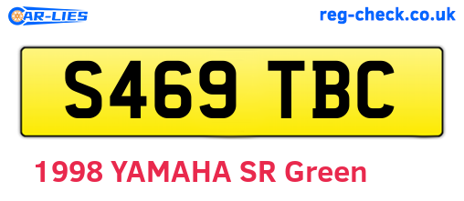 S469TBC are the vehicle registration plates.