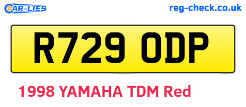 R729ODP are the vehicle registration plates.