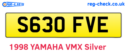 S630FVE are the vehicle registration plates.