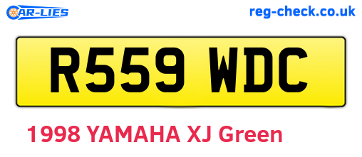 R559WDC are the vehicle registration plates.