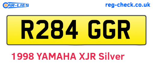 R284GGR are the vehicle registration plates.