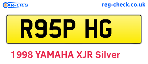 R95PHG are the vehicle registration plates.