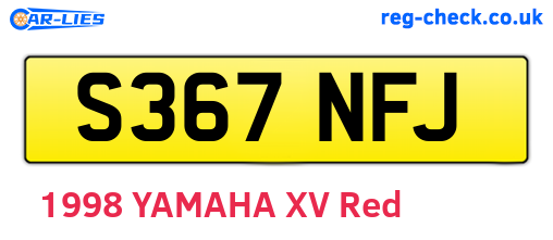 S367NFJ are the vehicle registration plates.