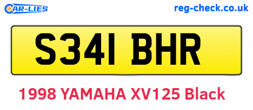 S341BHR are the vehicle registration plates.