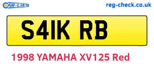 S41KRB are the vehicle registration plates.
