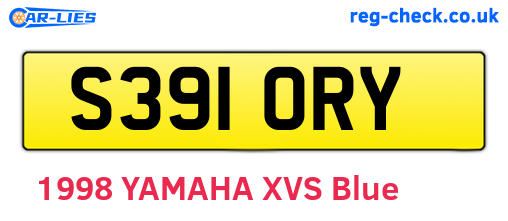 S391ORY are the vehicle registration plates.