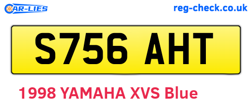S756AHT are the vehicle registration plates.