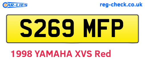 S269MFP are the vehicle registration plates.
