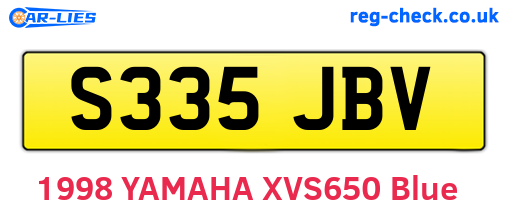 S335JBV are the vehicle registration plates.