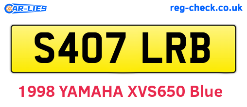 S407LRB are the vehicle registration plates.