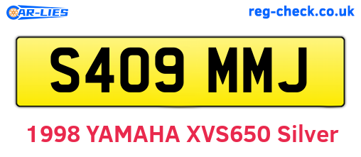 S409MMJ are the vehicle registration plates.
