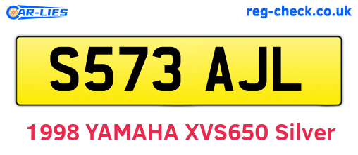 S573AJL are the vehicle registration plates.