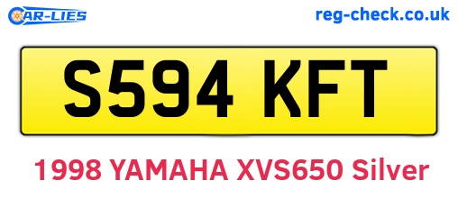 S594KFT are the vehicle registration plates.