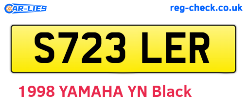 S723LER are the vehicle registration plates.