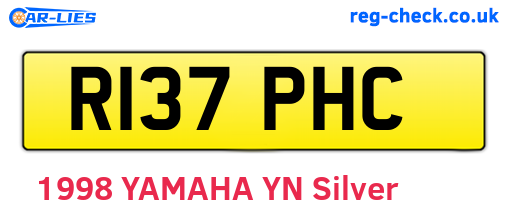 R137PHC are the vehicle registration plates.