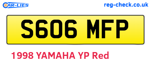 S606MFP are the vehicle registration plates.