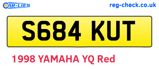 S684KUT are the vehicle registration plates.